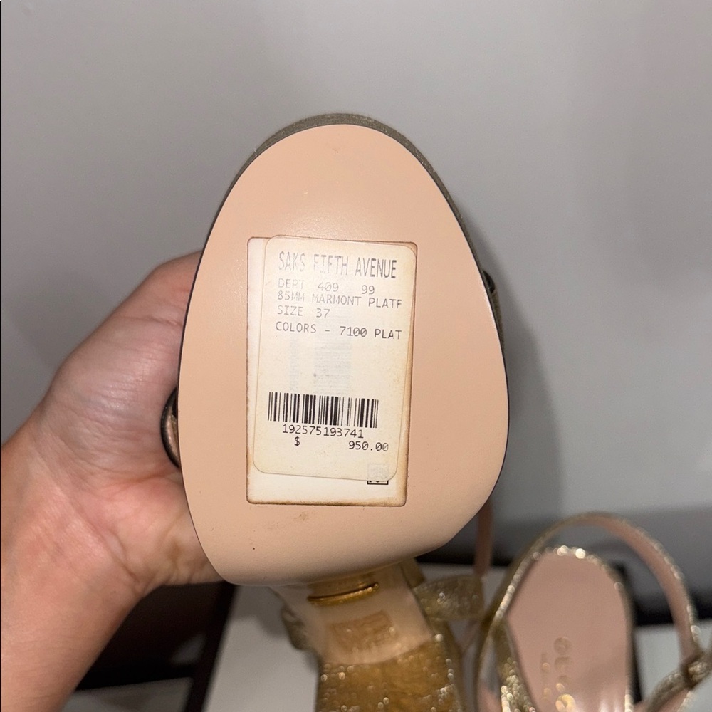 Gucci Metallic Gold Women's Heels - Picture 6 of 11